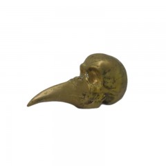 BRONZE SKULL WITH BEAM 